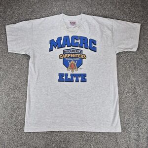 Bayside Heavy Weight T-Shirt Adult XL‎ Gray United Brotherhood of Carpenters